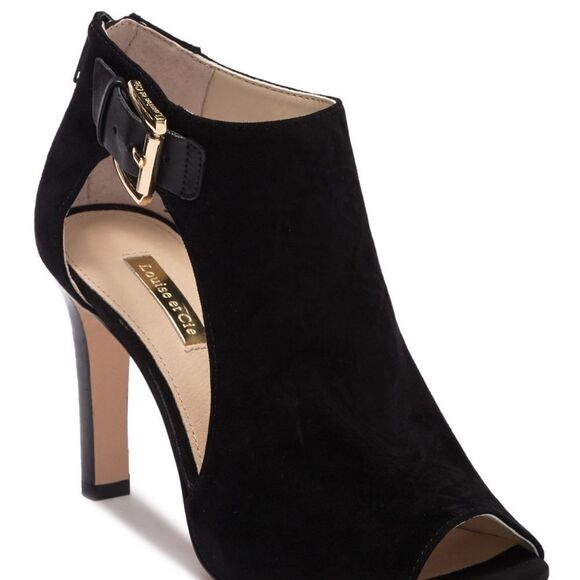 Louise Et Cie Olivia Peep Toe Booties Size… - Picture 2 of 7